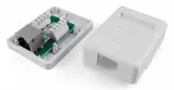 Розетка Hyperline SB1-1-8P8C-C5E-SH-WHRJ45 1 кат.5E FTP бел. (упак.:1шт) Image