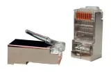 Коннектор Hyperline (PLUG-8P8C-U-C5-SH-100) FTP кат.5e RJ45 прозрачный (упак.:100шт) Image