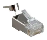 Коннектор Hyperline (PLUG-8P8C-UV-C6-TW-SH-10) FTP кат.6 RJ45 (упак.:10шт) Image