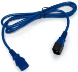 Шнур питания Hyperline PWC-IEC13-IEC14-0.5-BL C13-С14 проводник.:3x0.75мм2 0.5м 250В 10А (упак.:1шт) синий Image
