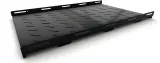 Полка стационарная Hyperline TSH3H-850-RAL9004 1U нагр.:100кг. 19" 850мм черный (упак.:1шт) Image