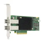 Broadcom Emulex LPe31002-AP (LPe31002-M6) Gen 6 (16GFC), 2-port, 16Gb/s, PCIe Gen3 x8, LC MMF 100m, 1 year Image