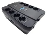 Powercom Back-UPS SPIDER, Line-Interactive, LCD, AVR, 550VA/330W, 8xSchuko outlets (4 surge & 4 batt), USB, black (1456259) Image