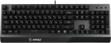 Gaming Keyboard MSI VIGOR GK30, Wired, Mechanical-like plunger switches. 6 zones RGB lighting with several lighting effects.  Anti-ghosting Capability. Water Resistant (spill-proof), Black Image