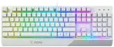 Gaming Keyboard MSI VIGOR GK30, Wired, Mechanical-like plunger switches. 6 zones RGB lighting with several lighting effects.  Anti-ghosting Capability. Water Resistant (spill-proof), White Image