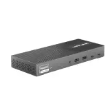 Docking Station WAVLINK USB-C Triple Display 4K@60Hz Universal /100W PowerDelivery Include 20V/8A Power Adapter/ 4xUSB3.0/3xUSB C/2xDP 4K 60HZ/3xHDMI 4K 60HZ/1xGigabit LAN/1xAudio In/Out Image