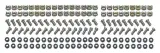 Монтажный комплект Systeme Electric, серия Uniprom, M6 (винт, шайба, гайка с защелкой), упаковка 50 шт. Image