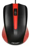 Мышь Acer OMW012 черный/красный оптическая (1200dpi) USB (3but) Image