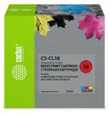 Картридж струйный Cactus CS-CL38 CL-38 многоцветный (9мл) для Canon Pixma iP1800/iP1900/iP2500/iP2600/MP140/MP190/MP210/MP220/MP470/MX300/MX310 Image