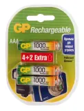 Аккумулятор GP Rechargeable 100AAAHC4/2 AAA NiMH 1000mAh (6шт) блистер Image