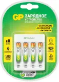 Зарядное устройство GP Rechargeable Е411/100AAAHCCS-2CR1 AA/AAA NiMH 1000mAh (4шт) блистер Image