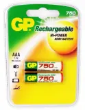 Аккумулятор GP 75AAAHC AAA NiMH 750mAh (2шт) Image