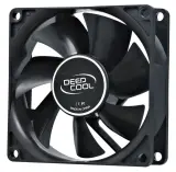 Вентилятор для корпуса DEEPCOOL Xfan80 80x80x25мм (240шт./кор, пит. от БП, черный, 1800об/мин)  Color BOX Image