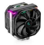 Кулер для процессора DEEPCOOL AS500 PLUS LGA20XX/1700/1200/115X/AM5/AM4 (8шт/кор, TDP 220W, PWM, ARGB Led, DUAL Fan 140mm, 5 тепл. Трубок ) RET Image