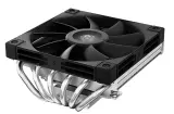 Кулер для процессора DEEPCOOL AN600 LGA1700/1200/115X/AM5/AM4 низкопрофильный 67mm (18шт/кор, TDP 180W, PWM,  White LED Fan 120mm, 6 тепл. трубок, Copper Base, черный) RET Image