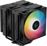 Кулер для процессора DEEPCOOL AG620 DIGITAL BK ARGB LGA1700/1200/115X/AM5/AM4 (8шт/кор, TDP 260W, PWM, DUAL Fan 120mm, 6 тепл. трубок, черный) RET Image