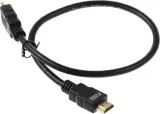 Кабель аудио-видео LAZSO WH-111 HDMI (m)/HDMI (m) 0.5м. позолоч.конт. черный (WH-111(0,5M)) Image