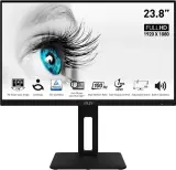 Монитор MSI PRO MP242AP 23.8" 16:9 FHD(1920x1080) IPS Flat,1ms(MPRT),1000:1,100M:1,300nit,178/178,HDMI 1.4,DP 1.2,VGA(D-Sub),Speaker,Tilt,Swivel,Height,Pivot,VESA,100Hz,Black,1y war-ty Image