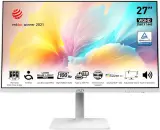 Монитор MSI Modern MD272QXPW 27" 16:9 WQHD(2560x1440) IPS Flat,1ms(MPRT),HDR 400,1000:1,100M:1,400nit,178/178,HDMI,DP,2xUSB Type-A,USB Type-B,USB Type-C,Speaker,Tilt,Swivel,Height,Pivot,100Hz,White,1y war-ty Image