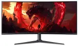 Монитор 34'' ACER Nitro XZ342CUV3bmiiphx,ZeroFrame,Curved 1500R Black,21:9,VA,3440x1440,1ms,400cd,180Hz,2xHDMI(2.0)+1xDP(1.4)+SPK+Audio out,Speakers 2Wx2,sync: FreeSync Premium,hdr: HDR 400,H.Adj.100 Image