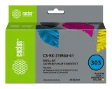 Заправочный набор Cactus CS-RK-3YM60-61 №305 многоцветный 4x30мл для HP DeskJet 2710/2120/2721/2722 Image