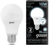 Лампа светодиодная Gauss 102502210-M 10Вт цок.:E27 груша 220B 4100K св.свеч.бел.нейт. A60 (упак.:1шт) Image