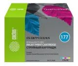 Картридж струйный Cactus CS-C8771/2/3/4/5 №177 голубой/пурпурный/желтый/светло-голубой/светло-пурпурный набор (11.4мл) для HP PS 2113/3313/8253/8200 Image