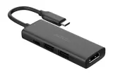 Разветвитель USB-C A4Tech DST-40C 2порт. серый Image