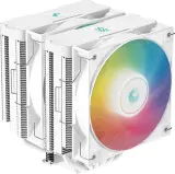 Кулер для процессора DEEPCOOL AG620 DIGITAL WH ARGB LGA1700/1200/115X/AM5/AM4 (8шт/кор, TDP 260W, PWM, DUAL Fan 120mm, 6 тепл. трубок, белый) RET Image