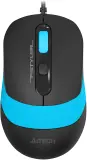 Мышь A4Tech Fstyler FM10S черный/голубой оптическая (1600dpi) silent USB (3but) Image