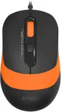 Мышь A4Tech Fstyler FM10S черный/оранжевый оптическая (1600dpi) silent USB (3but) Image