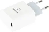 Сетевое зар./устр. Digma DGW2C 20W 3A (PD) USB-C универсальное белый (DGW2C0F010WH) Image