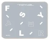 Коврик для мыши A4Tech FStyler FP25 Мини серый/белый 250x200x2мм (FP25 SILVER) Image