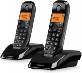 Р/Телефон Dect Motorola S1202 черный (труб. в компл.:2шт) АОН Image