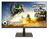 Монитор 27'' AOPEN 27XV5KVymipruzx IPS, 3840x2160, 1 / 0,5ms, 400cd, 160Hz, 1xHDMI(2.1) + 1x DP(1.4) + 1x Type-C(65W) + Audio out + USB2.0x2(2up 2down)+ Speakers 3Wx2, H.Adj. 110 (by ACER) Image