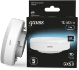 Лампа светодиодная Gauss 108008211 11Вт цок.:GX53 таблетка 150B 4100K св.свеч.бел.нейт. GX53 (упак.:1шт) Image