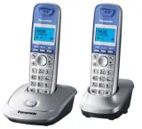 Р/Телефон Dect Panasonic KX-TG2512RUS серебристый (труб. в компл.:2шт) АОН Image