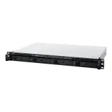 Система хранения Synology 1U DC2,6GhzCPU/2Gb/RAID0,1,10,5,6/upto 4hot plug HDDs SATA(3,5' or 2,5')/1xUSB3.2/2GigEth/1xExpslot/iSCSI/2xIPcam/1xRPS/1YW/no rail Image