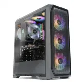 Корпус ZALMAN N5 MF, ATX, BLACK, WINDOW, 2xCombo (3.5” or 2.5”), 4x2.5", 2xUSB2.0, 1xUSB3.0, FRONT 3x120mm RGB, REAR 1x120mm RGB Image