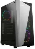 Корпус ZALMAN S4 Plus, ATX, BLACK, WINDOW, 2x3.5", 1x2.5", 2xUSB2.0, 1xUSB3.0, FRONT 2x120mm RGB, REAR 1x120mm RGB Image