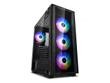 Корпус Deepcool MATREXX 50 ADD-RGB 4F без БП, боковое окно (закаленное стекло), 3xRGB LED 120мм вентилятора спереди и 1xRGB LED 120мм вентилятор сзади, черный, ATX Image