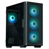 Корпус ZALMAN M4, MATX, BLACK, WINDOW, 1xCombo (3.5'' or 2.5''), 1x3.5", 2x2.5", 1xUSB2.0, 2xUSB3.0, FRONT 3x120mm ARGB, REAR 1x120mm ARGB Image