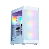 Корпус ZALMAN i4 TG, ATX, WHITE, FRONT MESH, WINDOW, 4x3.5", 2x2.5", 1xUSB2.0, 2xUSB3.0, FRONT 3x140mm FRGB, REAR 1x140mm FRGB Image