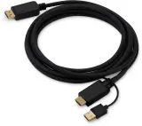 Кабель аудио-видео Buro HDMI (m)/DisplayPort (m) 3м. позолоч.конт. черный (HDMI-DP-3M) Image