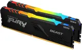 Память DDR4 2x16GB 2666MHz Kingston KF426C16BB12AK2/32 Fury Beast RGB RTL Gaming PC4-21300 CL16 DIMM 288-pin 1.2В dual rank с радиатором Ret Image