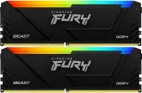 Память DDR4 2x16GB 3200MHz Kingston KF432C16BB2AK2/32 Fury Beast RGB RTL Gaming PC4-25600 CL16 DIMM 288-pin 1.35В kit single rank с радиатором Ret Image