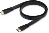 Кабель аудио-видео Buro HDMI 1.4 Flat HDMI (m)/HDMI (m) 1м. черный (BHP HDMI 1) Image