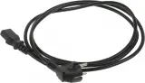 Шнур питания Rem R-10-Cord-C13-S-1.8 C13-Schuko проводник.:3x1мм2 1.8м 220В 10А (упак.:1шт) черный Image