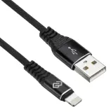 Кабель Digma LIGHT-3M-BRAIDED-BLK USB (m)-Lightning (m) 3м черный Image