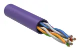 Кабель информационный ITK LC1-C5E04-126 кат.5E U/UTP 4X2X24AWG LSZH внутренний 305м фиолетовый Image